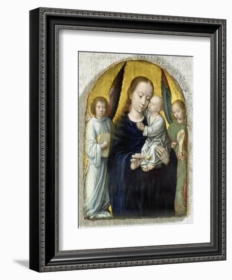 Madonna with Child Between Music Making Angels, 1490-95-Gerard David-Framed Giclee Print