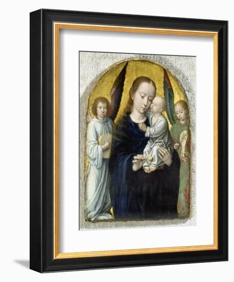 Madonna with Child Between Music Making Angels, 1490-95-Gerard David-Framed Giclee Print