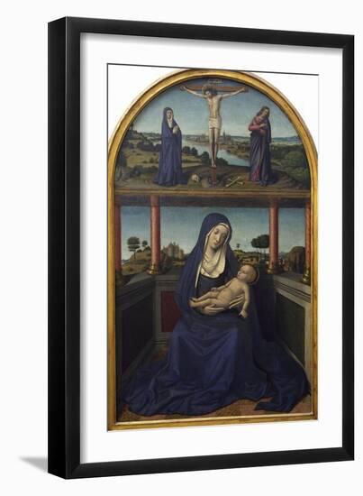 Madonna with Child, Detail from Triptych, 1485-Jean Bourdichon-Framed Giclee Print