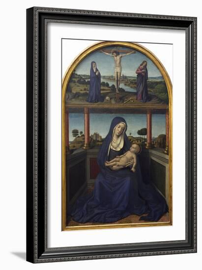 Madonna with Child, Detail from Triptych, 1485-Jean Bourdichon-Framed Giclee Print