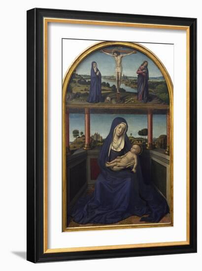 Madonna with Child, Detail from Triptych, 1485-Jean Bourdichon-Framed Giclee Print