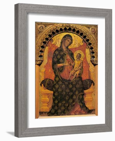 Madonna with Child Enthroned-Paolo Veneziano-Framed Giclee Print