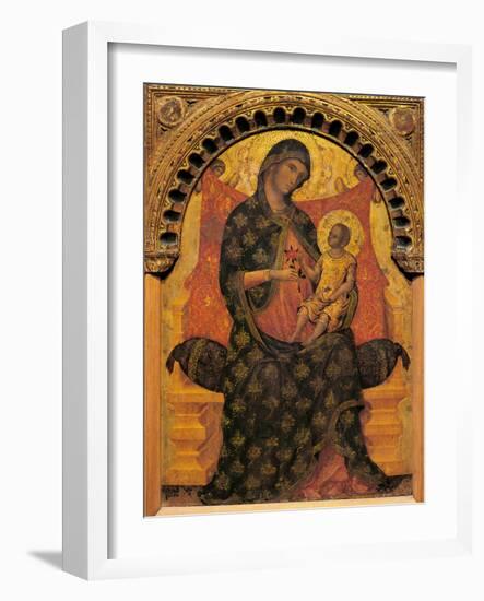 Madonna with Child Enthroned-Paolo Veneziano-Framed Giclee Print