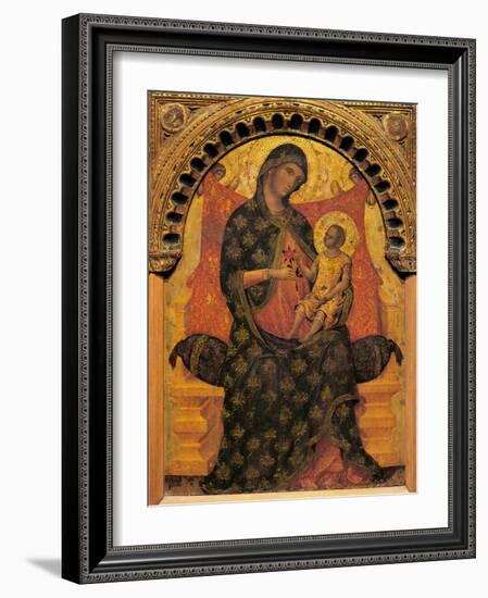 Madonna with Child Enthroned-Paolo Veneziano-Framed Giclee Print