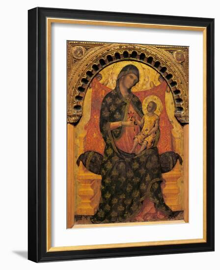 Madonna with Child Enthroned-Paolo Veneziano-Framed Giclee Print