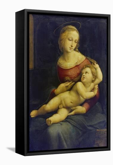 Madonna with Child Lying on Her Lap. (The So Called Bridgewater Madonna) About 1507/08-Raphael-Framed Premier Image Canvas