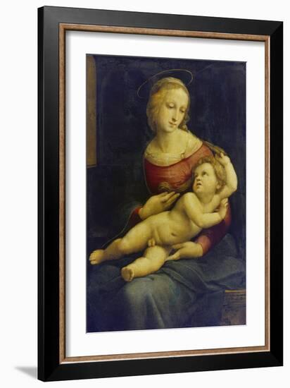 Madonna with Child Lying on Her Lap. (The So Called Bridgewater Madonna) About 1507/08-Raphael-Framed Giclee Print