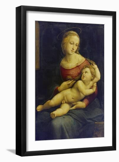 Madonna with Child Lying on Her Lap. (The So Called Bridgewater Madonna) About 1507/08-Raphael-Framed Giclee Print