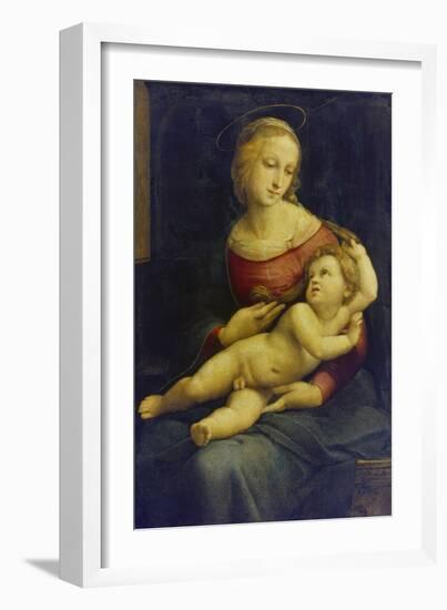 Madonna with Child Lying on Her Lap. (The So Called Bridgewater Madonna) About 1507/08-Raphael-Framed Giclee Print