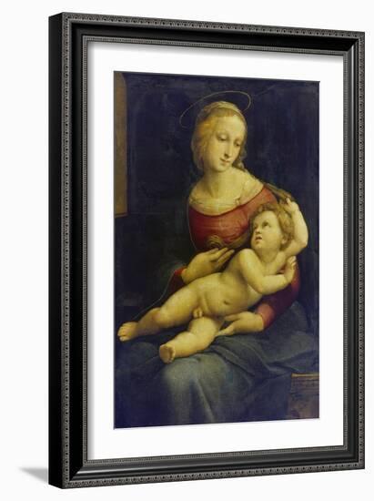 Madonna with Child Lying on Her Lap. (The So Called Bridgewater Madonna) About 1507/08-Raphael-Framed Giclee Print