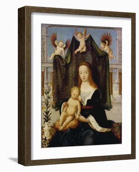 Madonna with Child, So-Called Boehlersche Madonna-Hans Holbein the Elder-Framed Giclee Print