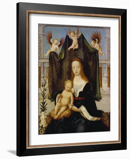 Madonna with Child, So-Called Boehlersche Madonna-Hans Holbein the Elder-Framed Giclee Print