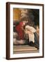 Madonna with Child with St Frances of Rome and Anm Angel-Orazio Gentileschi-Framed Giclee Print