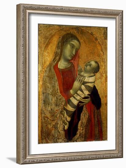 Madonna with Child-Ambrogio Lorenzetti-Framed Art Print