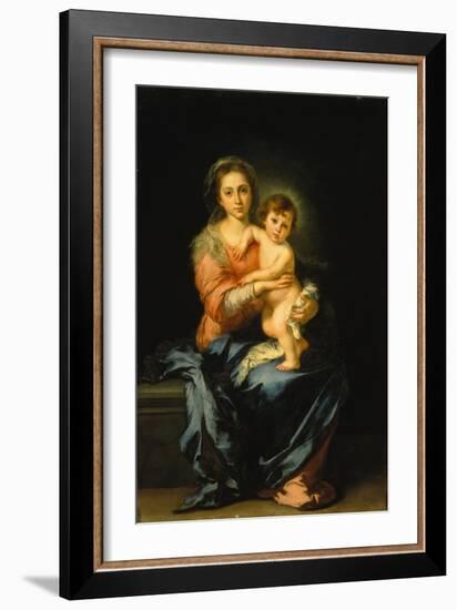 Madonna with Child-Bartolomé Estéban Murillo-Framed Giclee Print