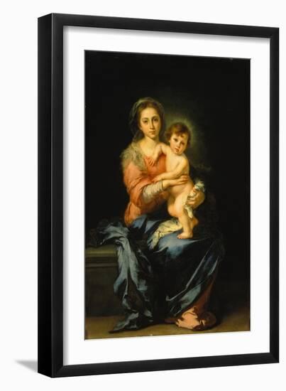 Madonna with Child-Bartolomé Estéban Murillo-Framed Giclee Print