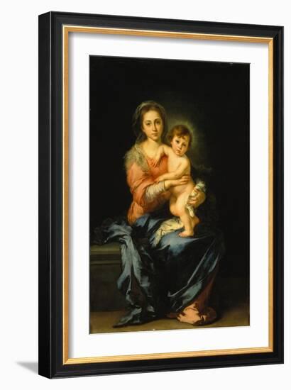 Madonna with Child-Bartolomé Estéban Murillo-Framed Giclee Print