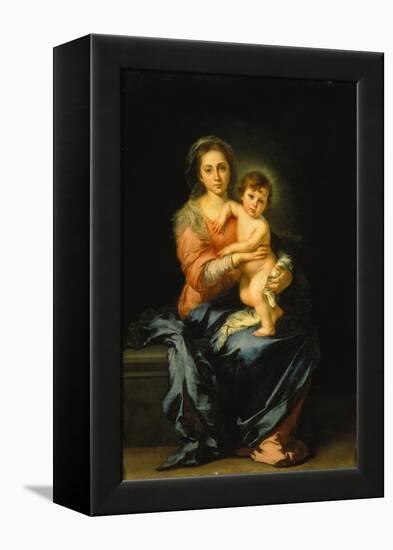 Madonna with Child-Bartolomé Estéban Murillo-Framed Premier Image Canvas