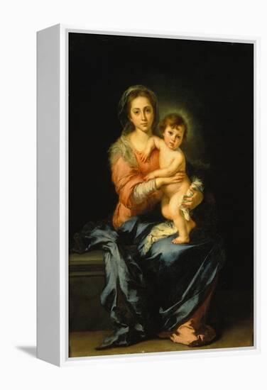 Madonna with Child-Bartolomé Estéban Murillo-Framed Premier Image Canvas