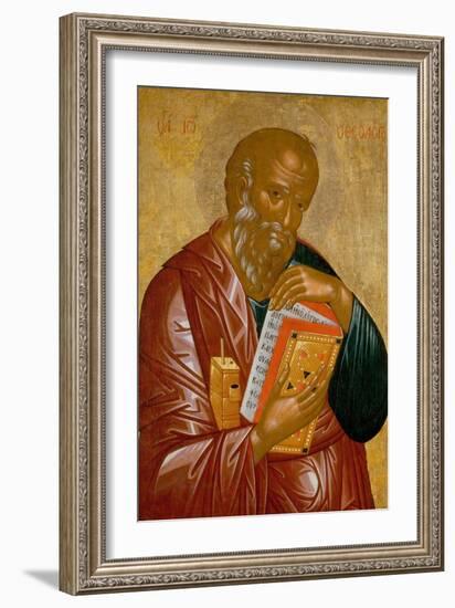 Madonna with Saints John the Evangelist and Nicholas-Rico Da Candia-Framed Giclee Print