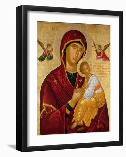 Madonna with Saints John the Evangelist and Nicholas-Rico Da Candia-Framed Giclee Print