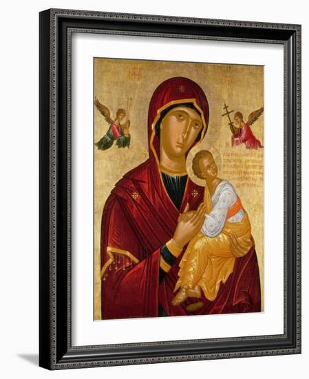 Madonna with Saints John the Evangelist and Nicholas-Rico Da Candia-Framed Giclee Print