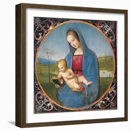 Madonna with the Book-Raffaello Sanzio-Framed Art Print