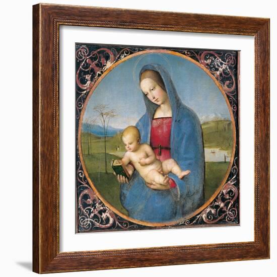 Madonna with the Book-Raffaello Sanzio-Framed Art Print