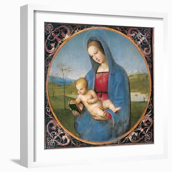 Madonna with the Book-Raffaello Sanzio-Framed Art Print