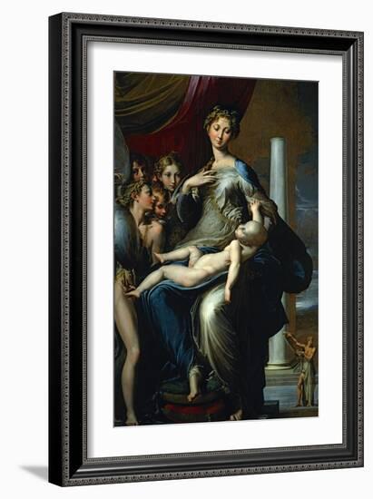 Madonna with the Long Neck, 1534-40-Parmigianino-Framed Giclee Print