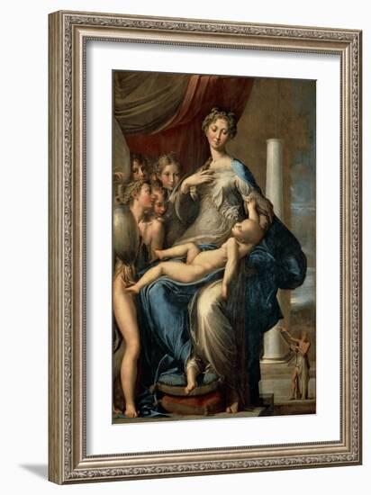 Madonna with the Long Neck, 1534-40-Parmigianino-Framed Giclee Print