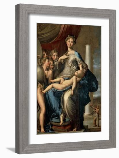 Madonna with the Long Neck, 1534-40-Parmigianino-Framed Giclee Print