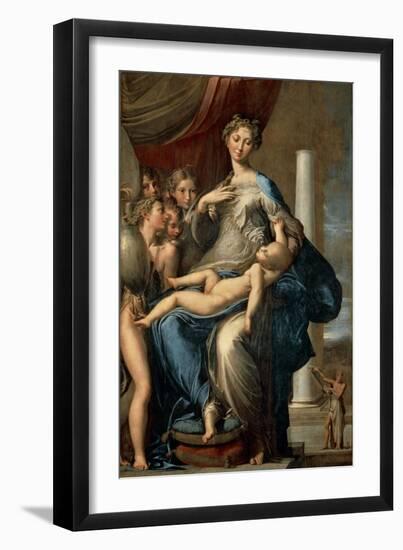 Madonna with the Long Neck, 1534-40-Parmigianino-Framed Giclee Print