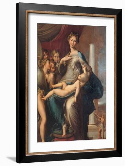 Madonna with the Long Neck-Parmigianino-Framed Art Print