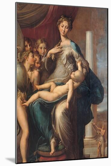 Madonna with the Long Neck-Parmigianino-Mounted Art Print