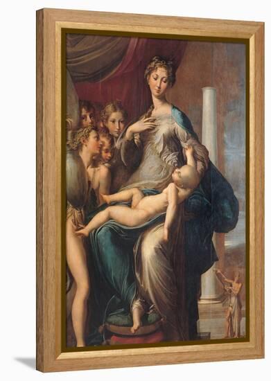 Madonna with the Long Neck-Parmigianino-Framed Stretched Canvas