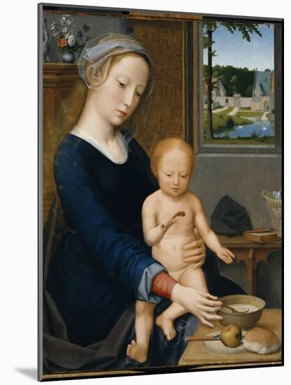 Madonna with the Milk Soup-Gerard David-Mounted Giclee Print