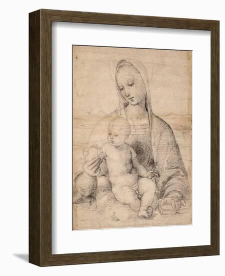 Madonna With the Pomegranate-Raphael-Framed Giclee Print