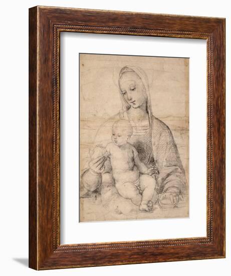 Madonna With the Pomegranate-Raphael-Framed Giclee Print