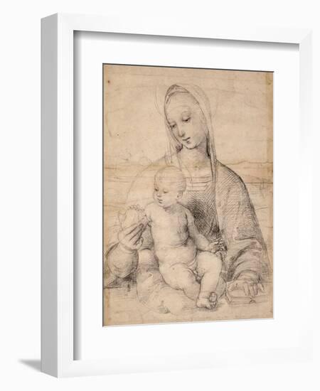Madonna With the Pomegranate-Raphael-Framed Giclee Print