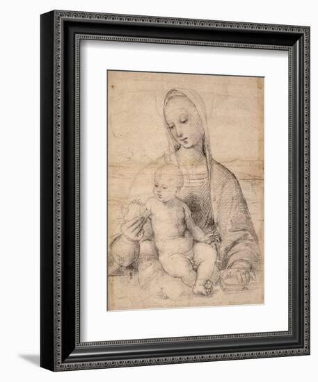 Madonna With the Pomegranate-Raphael-Framed Giclee Print