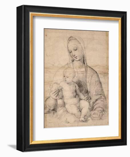 Madonna With the Pomegranate-Raphael-Framed Giclee Print