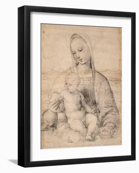 Madonna With the Pomegranate-Raphael-Framed Giclee Print