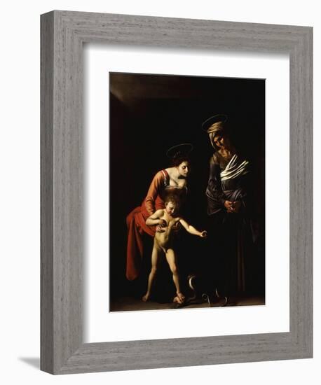 Madonna with the Serpent, also Called Madonna Dei Palafrenieri-Caravaggio-Framed Giclee Print