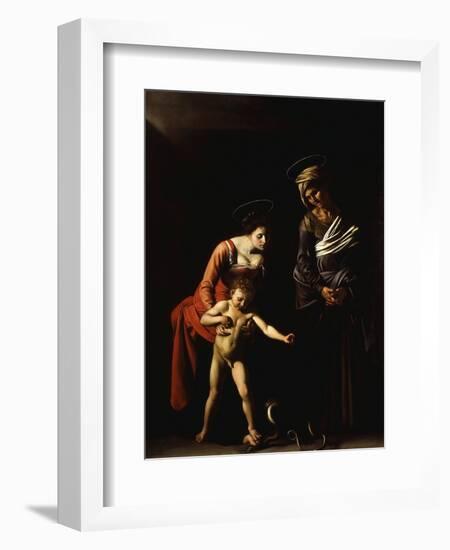 Madonna with the Serpent, also Called Madonna Dei Palafrenieri-Caravaggio-Framed Giclee Print