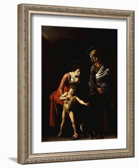 Madonna with the Serpent, also Called Madonna Dei Palafrenieri-Caravaggio-Framed Giclee Print