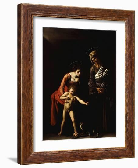 Madonna with the Serpent, also Called Madonna Dei Palafrenieri-Caravaggio-Framed Giclee Print