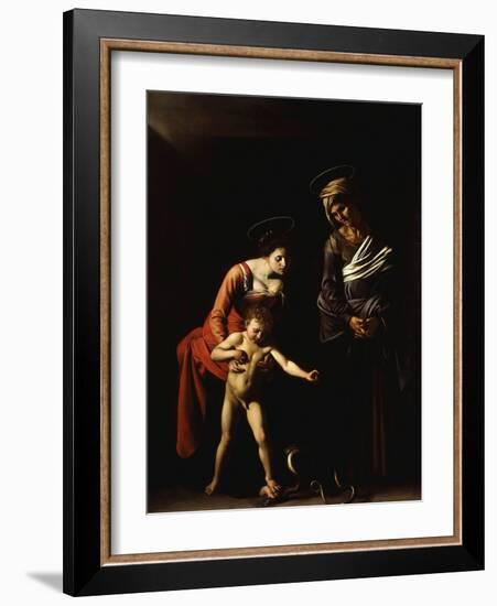 Madonna with the Serpent, also Called Madonna Dei Palafrenieri-Caravaggio-Framed Giclee Print