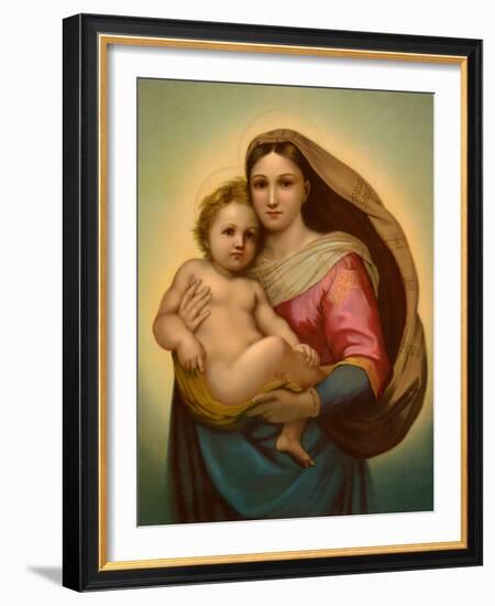 Madonna-Raphael-Framed Art Print