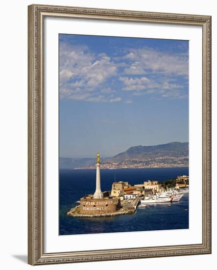 Madonnina Del Porto Statue, Port of Messina, Island of Sicily, Italy, Mediterranean, Europe-Richard Cummins-Framed Photographic Print